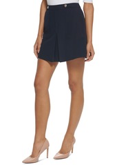 Tommy Hilfiger Women's Pleated Patch-Pocket Mini Skirt - Midnight