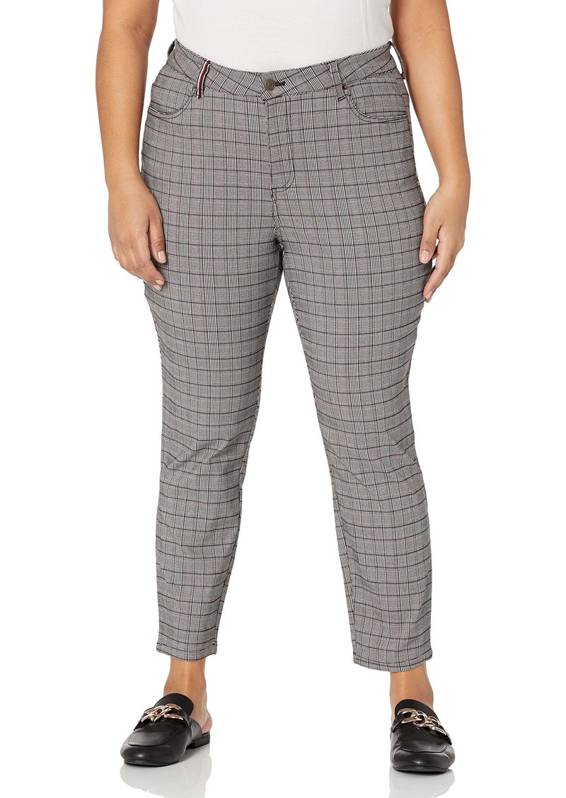 Tommy Hilfiger Women's Plus Casual Stylish Tribeca Pants BLK Multi
