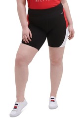 Tommy Hilfiger Women's Plus Size High Rise Curve Bike Short