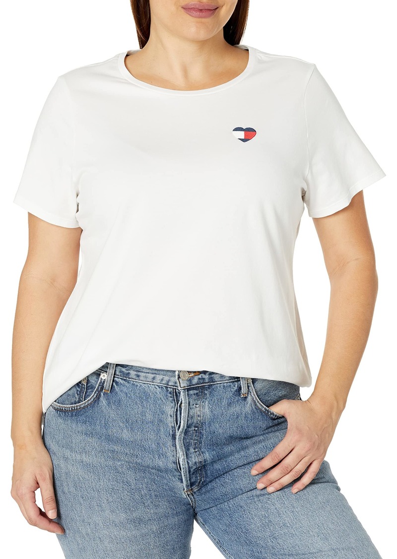 Tommy Hilfiger Women's Plus Soft Casual Short Sleeve T-Shirt