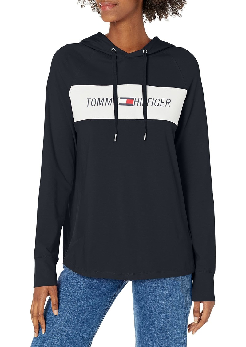 Tommy Hilfiger Performance Long Sleeve Hoodie – Pullover Sweaters for Women with Adjustable Drawstring Hood