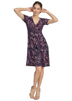 Tommy Hilfiger Women's Printed Fit & Flare Dress - Skycapt/ht