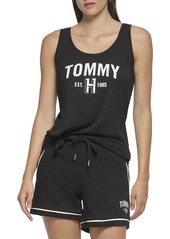 Tommy Hilfiger Women's Printed Graphic On Chest Casual Basic Tank