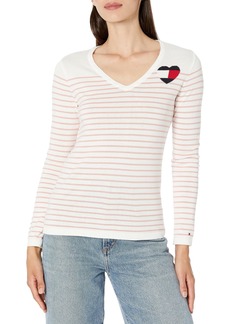 Tommy Hilfiger Women's Pullover Crewneck Everyday Sweater  L