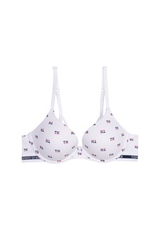 Tommy Hilfiger Women's Push Up with Strappy Bra TRICLR Off BWHT