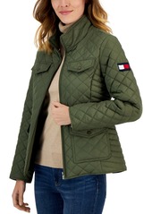 Tommy Hilfiger Women's Quilted Zip-Up Jacket - Thyme