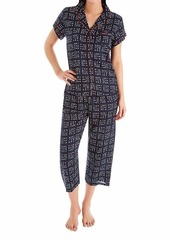 Tommy Hilfiger Women's Rayon Girlfriend Notch Collar Pajama Set Pj