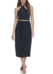 Tommy Hilfiger Women's Removable Belt Halter Dress