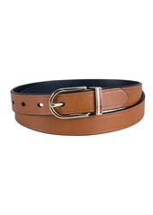 Tommy Hilfiger Women's Reversible Dress Casual Belt - Tan, Navy