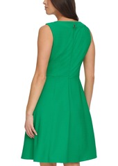 Tommy Hilfiger Women's Rib-Knit Button-Shoulder Dress - Jolly Green