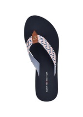 Tommy Hilfiger Women's Roahna-x Tommy Hilfiger Classic Flip Flops - Orange, Navy Stripe