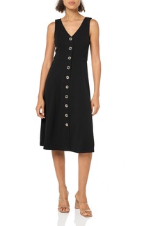 Tommy Hilfiger Women's Scuba Fit and Flare Midi