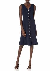 Tommy Hilfiger Women's Scuba Fit and Flare Midi