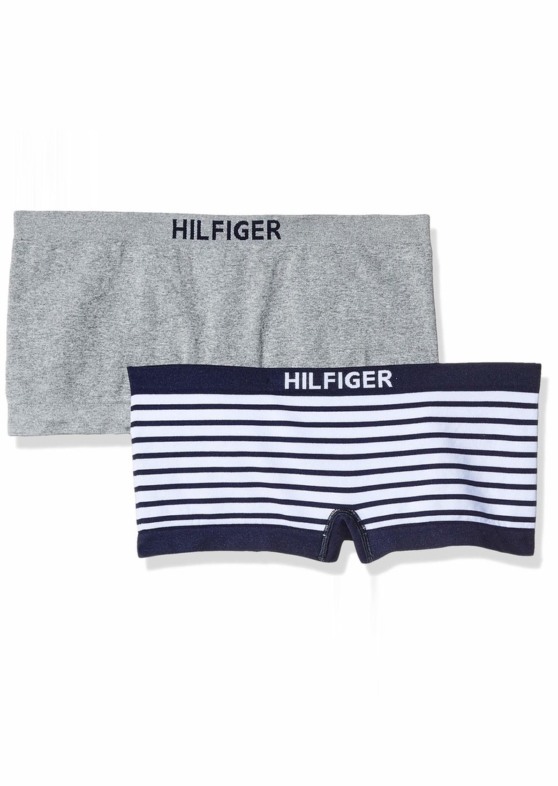 Hilfiger Tommy Hilfiger Women's Seamless Boyshort Underwear Panty 2 Pack |
