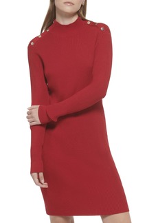 Tommy Hilfiger Women's Sheath Sweater Turtleneck Dress