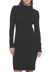 Tommy Hilfiger Women's Sheath Sweater Turtleneck Dress