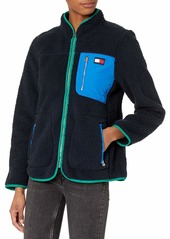 Tommy Hilfiger Women's Sherpa Jacket Blue