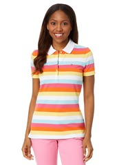 Tommy Hilfiger Women's Short Sleeve Color Striped Polo