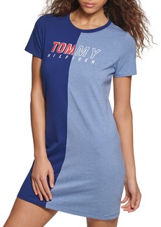 Tommy Hilfiger Women's Short Sleeve Crew Neck T-Shirt Dress