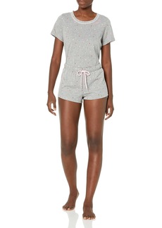 Tommy Hilfiger womens Short Sleeve Printed Tee and Short Pj Pajama Set   US