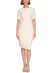 Tommy Hilfiger Women's Short-Sleeve Sheath Dress - Pearl