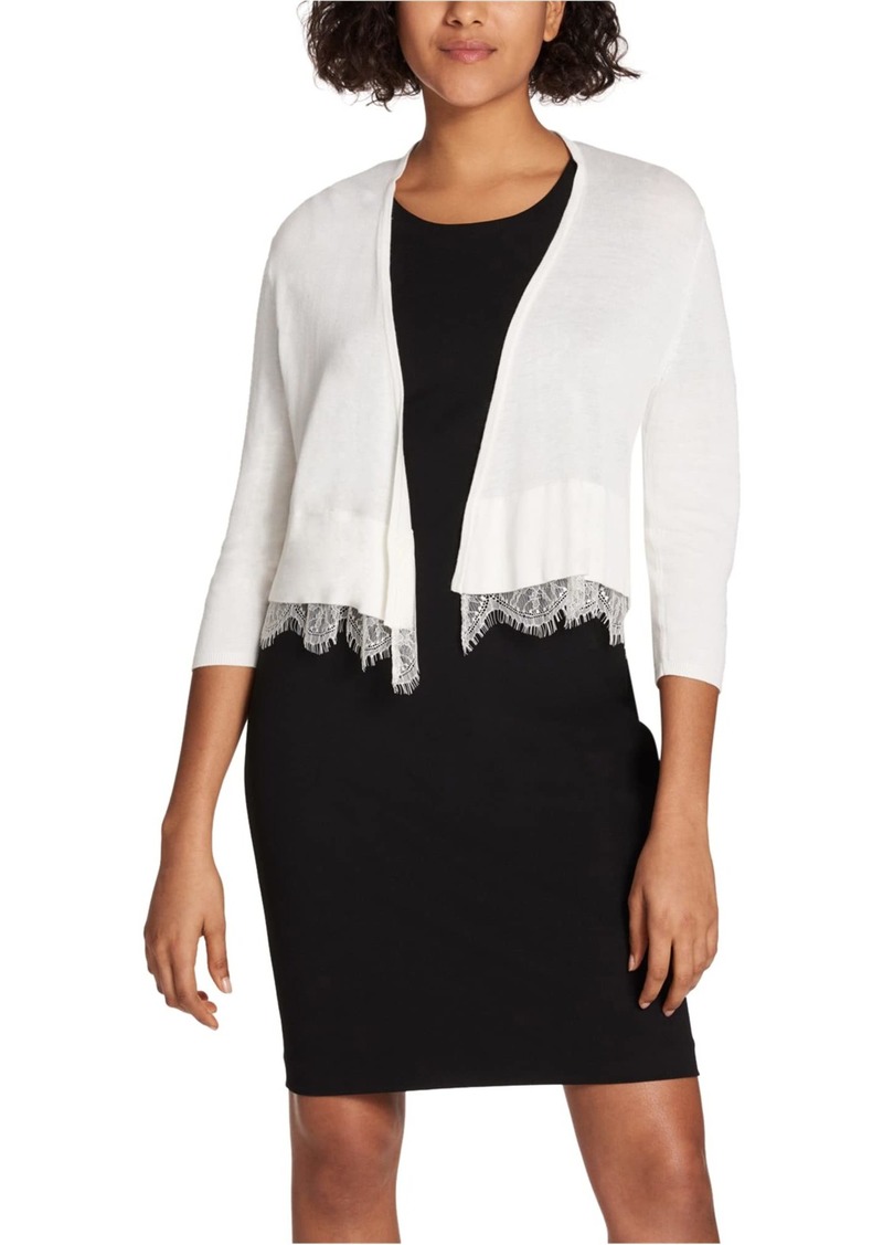 Tommy Hilfiger Women's Shrug with Lace Hem