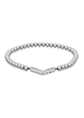 Tommy Hilfiger Women's Silver-Tone Stainless Steel Bead Bracelet