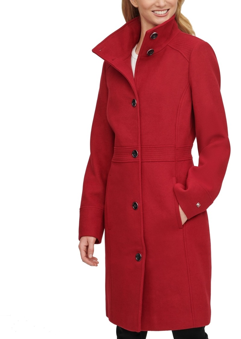 Tommy Hilfiger Short Snorkel Coat, Created for Macy's - Red