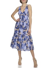 Tommy Hilfiger Women's Sleeveless Tiered Midi Dress