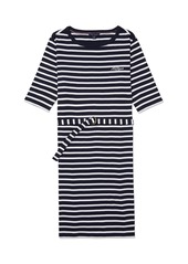 Tommy Hilfiger womens Stripe Belted Casual Dress   US