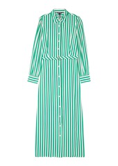 Tommy Hilfiger womens Stripe Shirt With Magnetic Closure Casual Dress   US