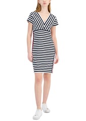 Tommy Hilfiger Women's Striped A-Line Dress - Scarlt Mul