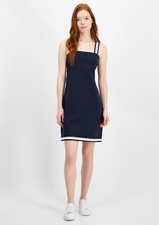 Tommy Hilfiger Women's Striped-Strap French Terry Sneaker Dress - Sky Capt