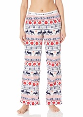 Tommy Hilfiger Women's Super Soft Minky Logo Lounge Pajama Pant  L
