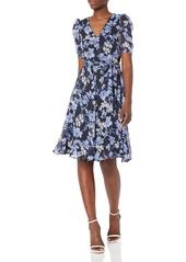 Tommy Hilfiger Women's Sussux Floral Chiffon Midi Dress