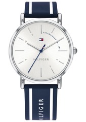 Tommy Hilfiger Women's Navy Silicone Strap Watch 35mm Created for Macy's