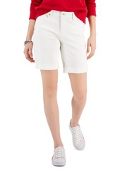 Tommy Hilfiger Women's Th Flex Cuffed Bermuda Shorts - White