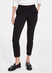 Tommy Hilfiger Women's Th Flex Straight-Leg Ankle Ponte Pants - Black