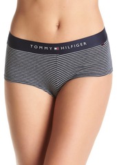 Tommy Hilfiger Women's TH Underwear Cotton Boyshort Panty Peacoat/Grey-Single