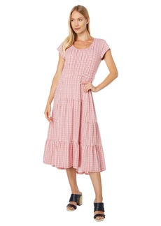Tommy Hilfiger Women's Tiered Stripe Midi Dress