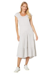 Tommy Hilfiger Women's Tiered Stripe Midi Dress