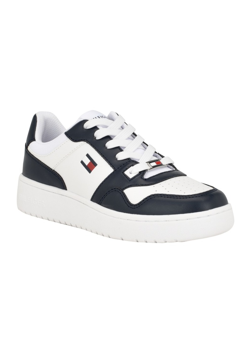 Tommy Hilfiger Women's Twigye Casual Lace up Sneakers - White, Navy