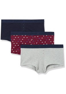 Tommy Hilfiger womens Underwear Cotton Shortie Boyshort Panty 3 Pack Boy Short Panties   US