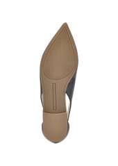 Tommy Hilfiger Women's Velahi Pointy Toe Flat Ballet Shoes - Caramel - Faux Leather