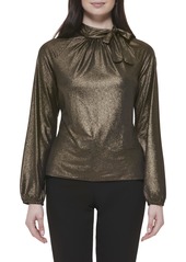 Tommy Hilfiger Women's Work Dressy Blouse Knit Top ANTIQ Copper
