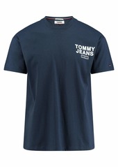 Tommy Hilfiger Tommy Jeans Men's T Shirt Short Sleeve Logo Tee Relaxed Fit Black iris