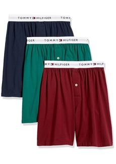 Tommy Hilfiger mens Underwear 3 Pack Cotton Classics Knit Boxer Shorts   US