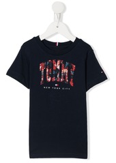 Tommy Hilfiger Varsity Tropical logo-embroidered T-shirt