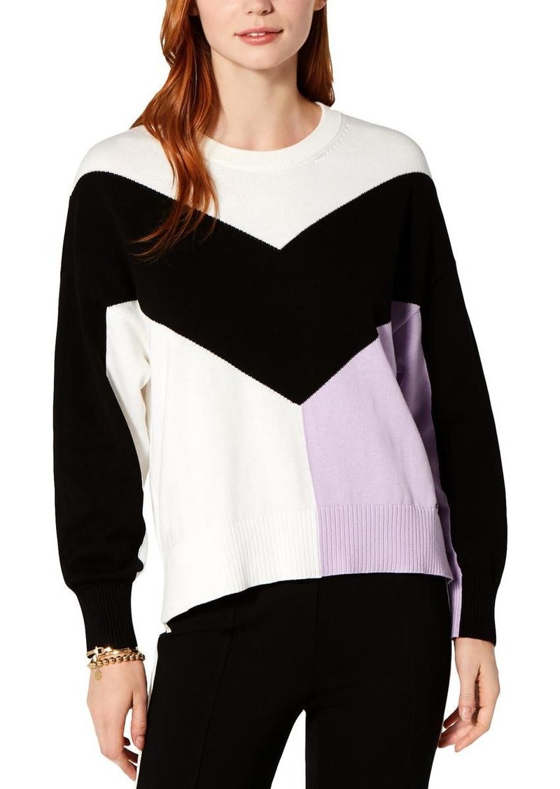 Tommy Hilfiger Womens Cotton Colorblock Pullover Sweater