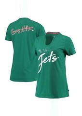 Women's Tommy Hilfiger Green New York Jets Riley V-Neck T-Shirt at Nordstrom